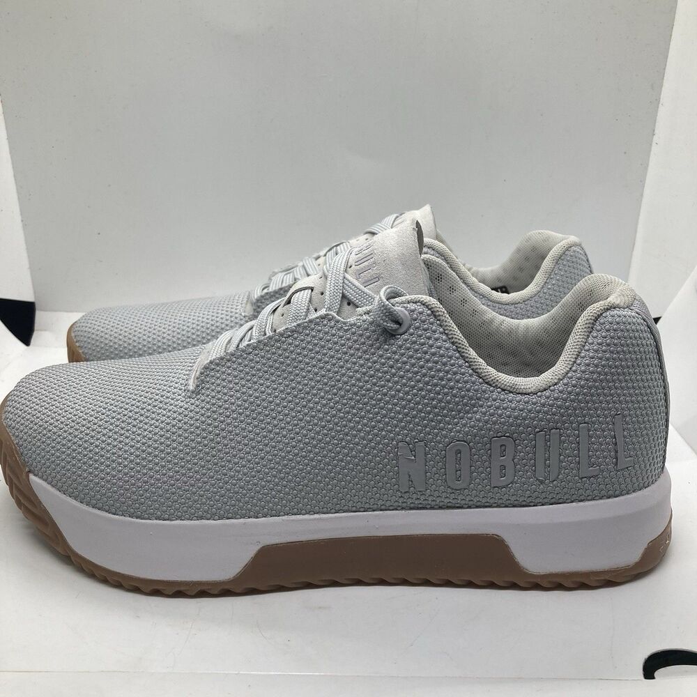 NOBULL Men’s Athletic Shoes — Light Gray with Gum Sole